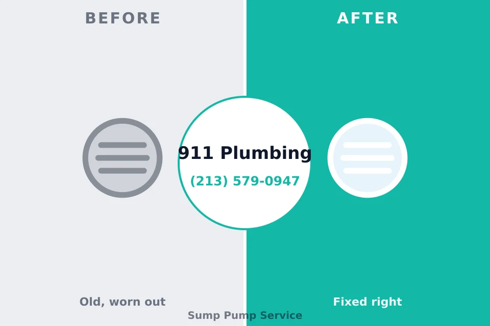 Before and after: plumbing repair Rafter J Ranch, WY